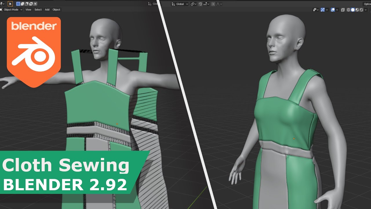 Tutorial: Sewing Cloth In Blender | Beginners