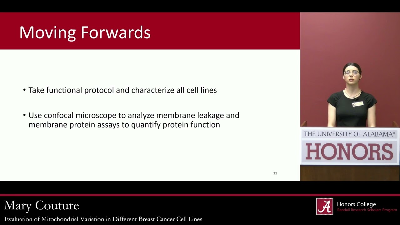 Evaluation of Mitochondrial Variation in Different Breast Cancer C... | Mary Couture | RRS Live 2024