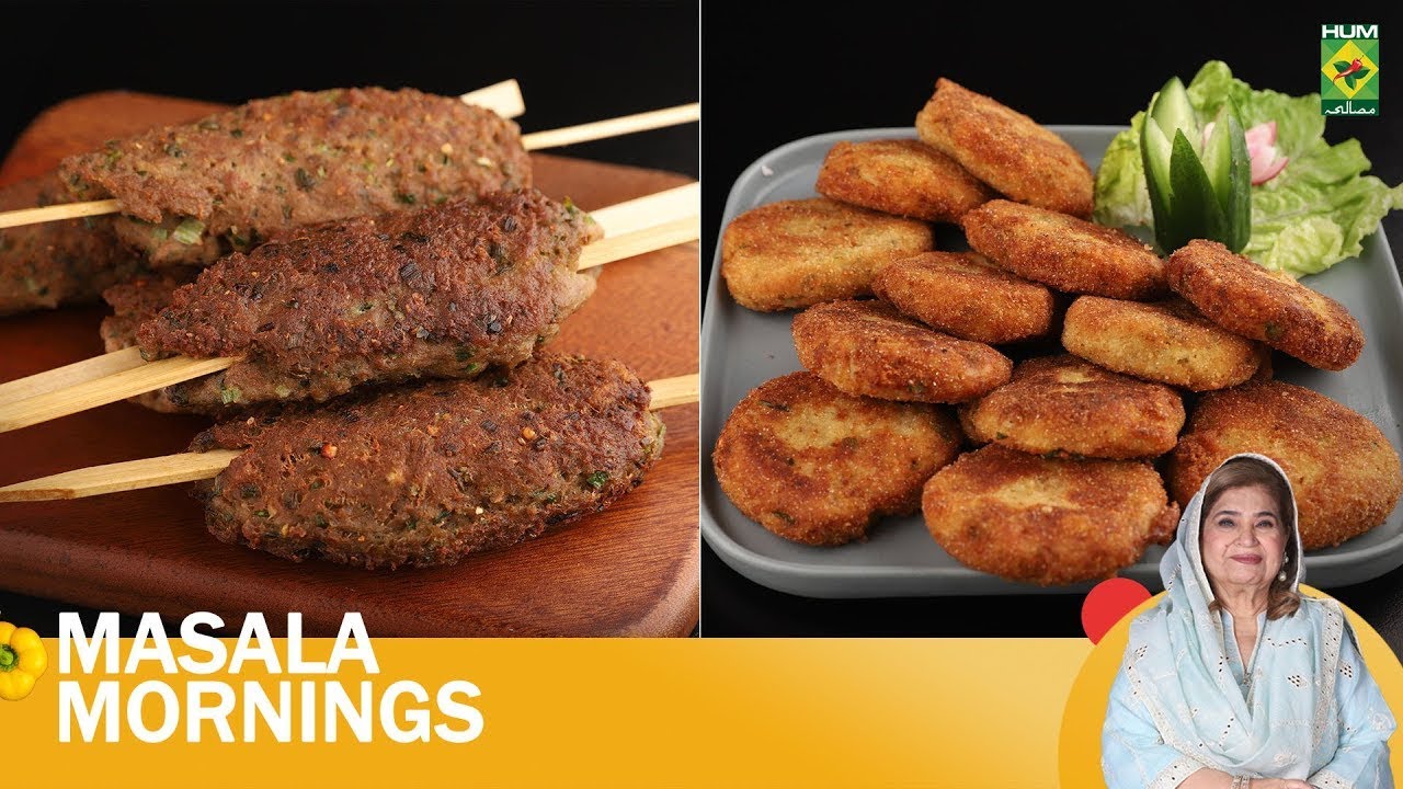 Best of Masala Mornings | Potato Rice Cutlets & Chapali Kabab On Skewers | Shireen | MasalaTv