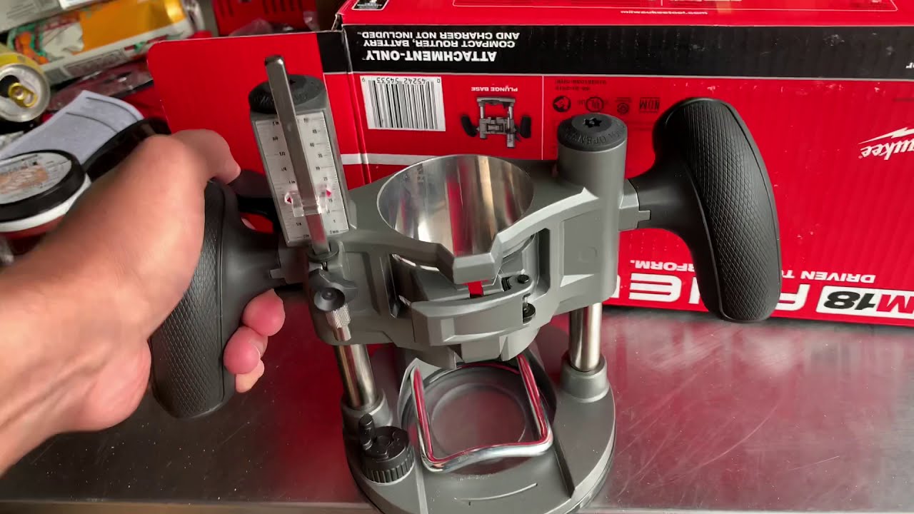 Finally got my Milwaukee M18 Fuel Compact Router PLUNGE BASE!!! 48-10-5601