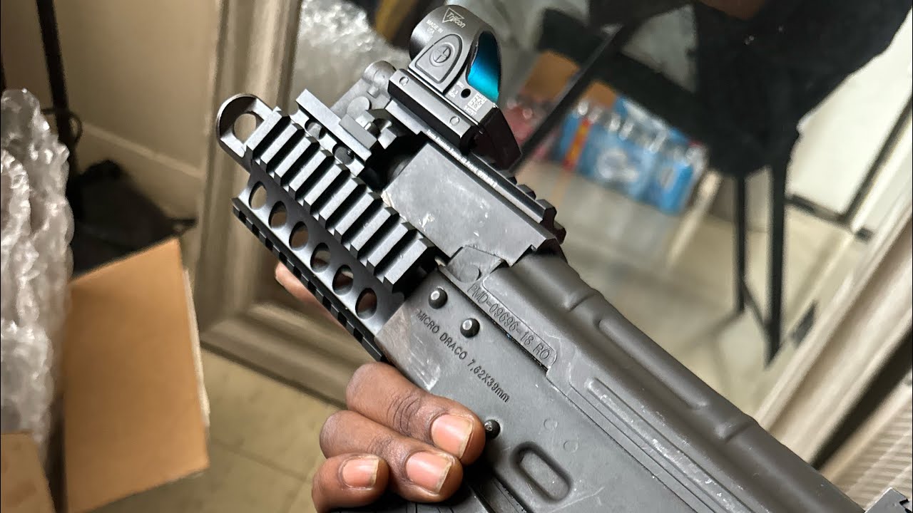Texas supply shooter quad rail install on micro Draco #draco #guns #installation #pewpew #gun
