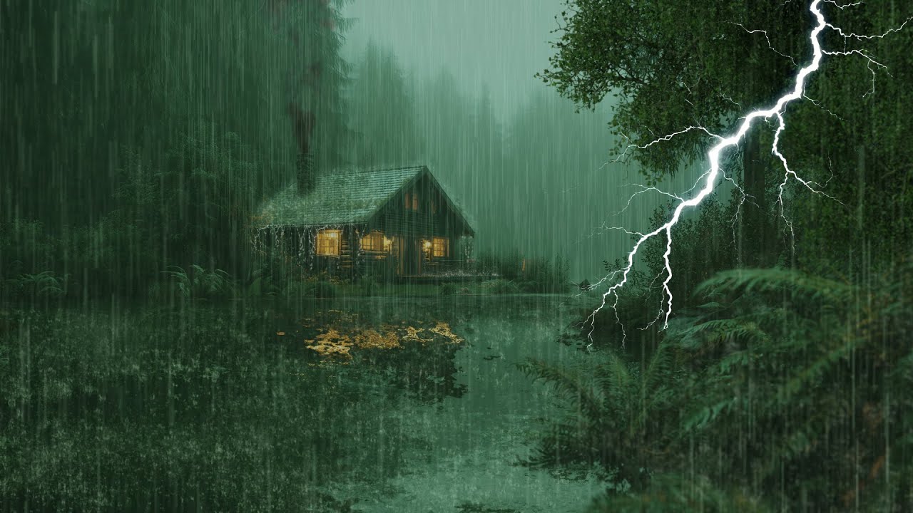 HEAVY RAIN AND THUNDER SOUNDS - DEEP SLEEP | Thunderstorm for Sleeping - Rain Sound Comfort #2