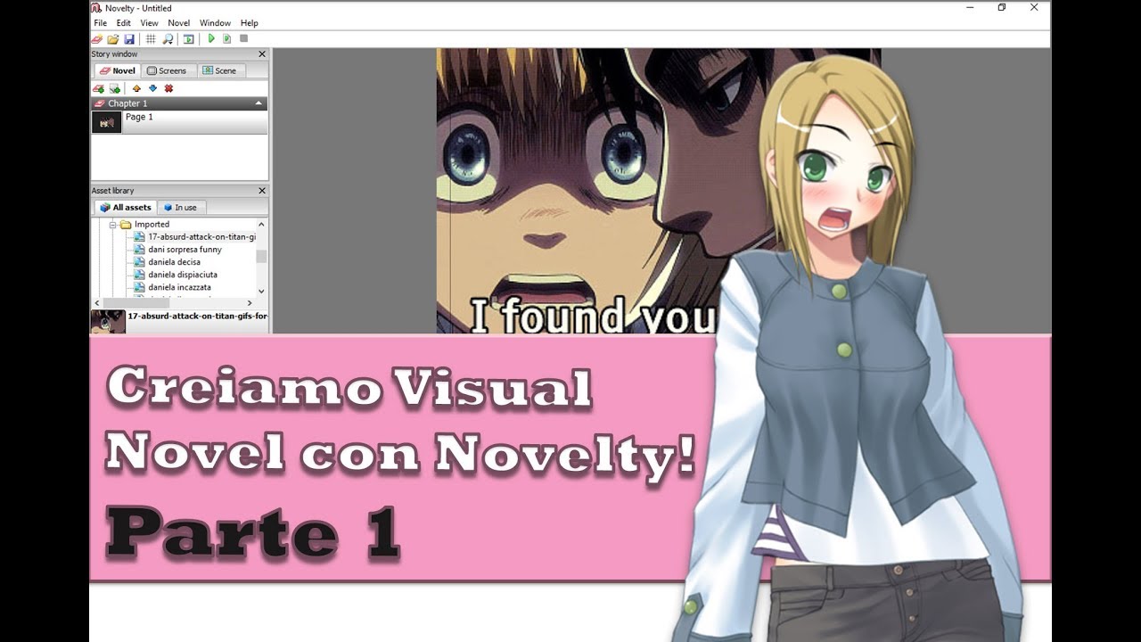 Creiamo Visual Novel con Novelty! Parte 1