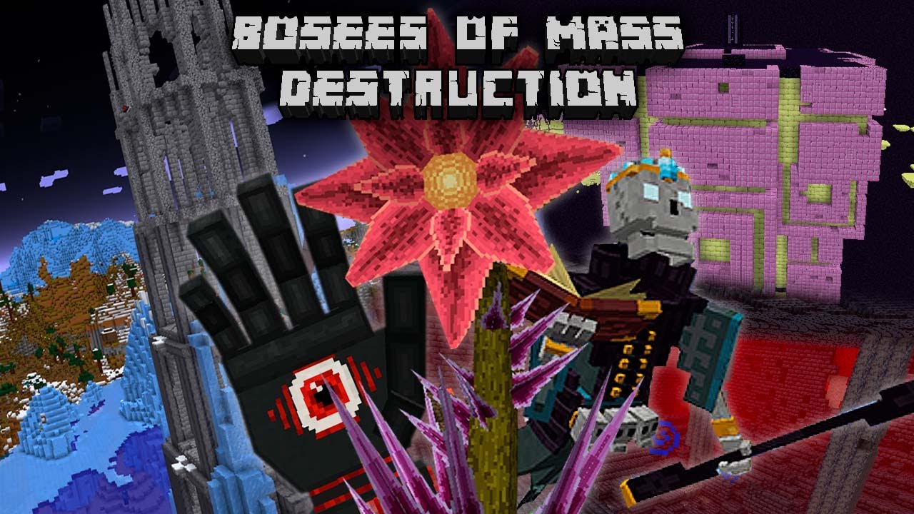 Bosses of mas destrucction | Minecraft review | 1.18 Fabric