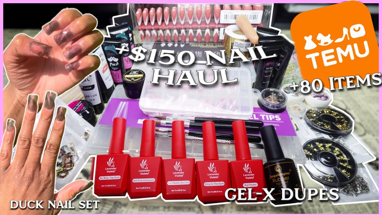 HUGE TEMU NAIL SUPPLY HAUL | AFFORDABLE NAIL SUPPLY HAUL | WHAT I ORDERED VS. WHAT I GOT