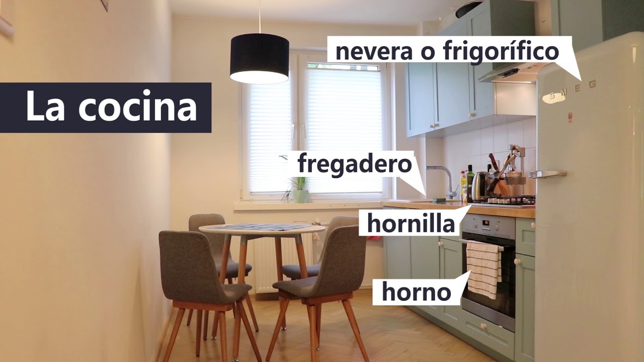 Un apartamento - Practica el vocabulario de la casa y los muebles - SUSCRÍBETE AL NUEVO CANAL