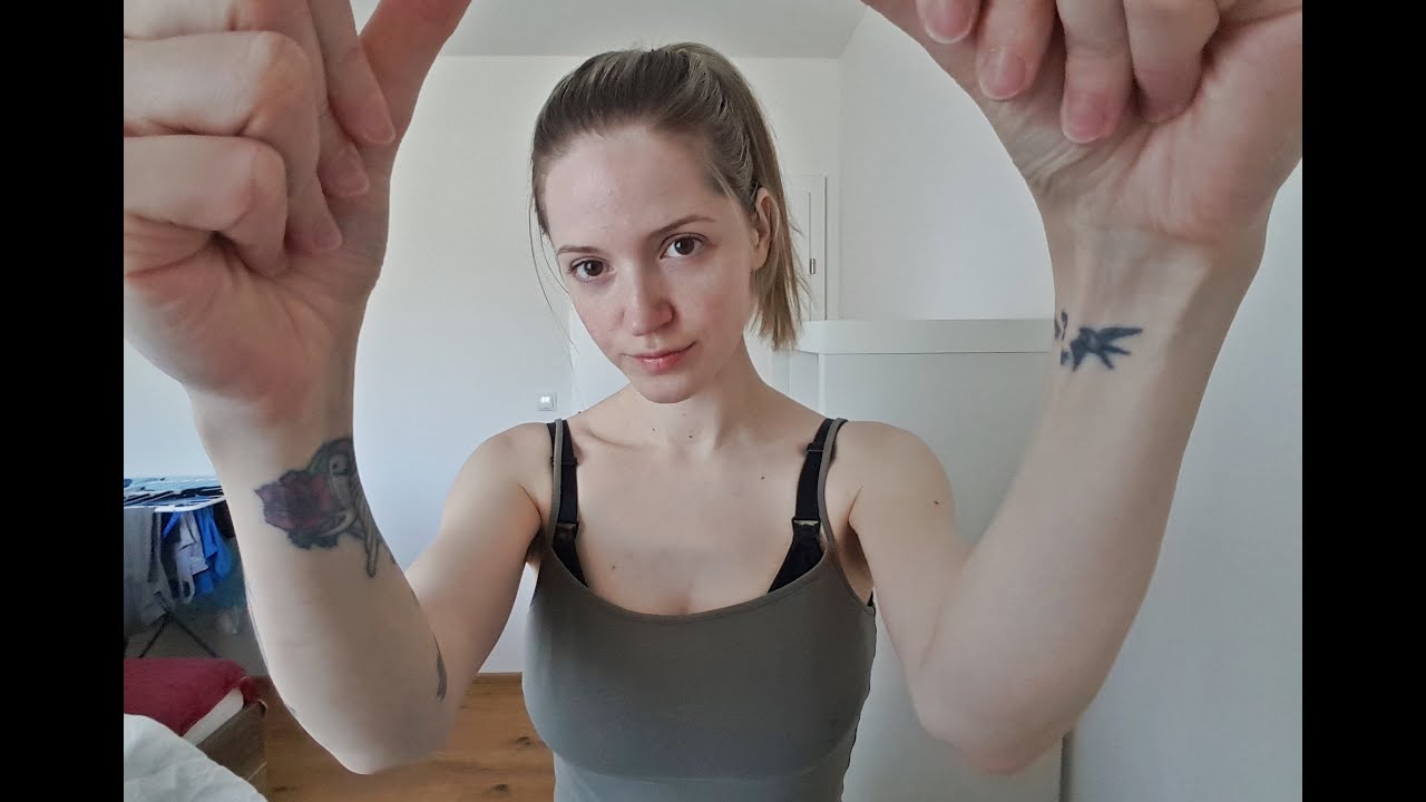 ASMR pure hand sounds and movements with tongue clicking - no talking