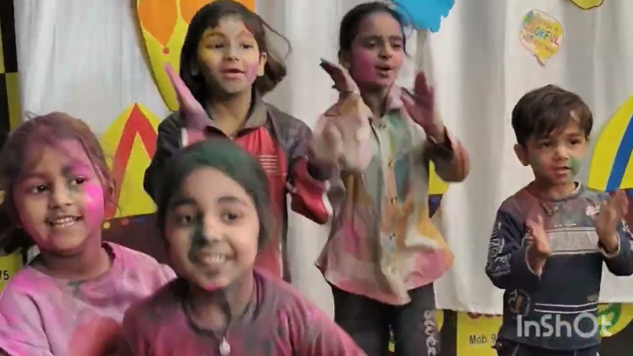 Holi celebration Fame Gurukul A Play School 