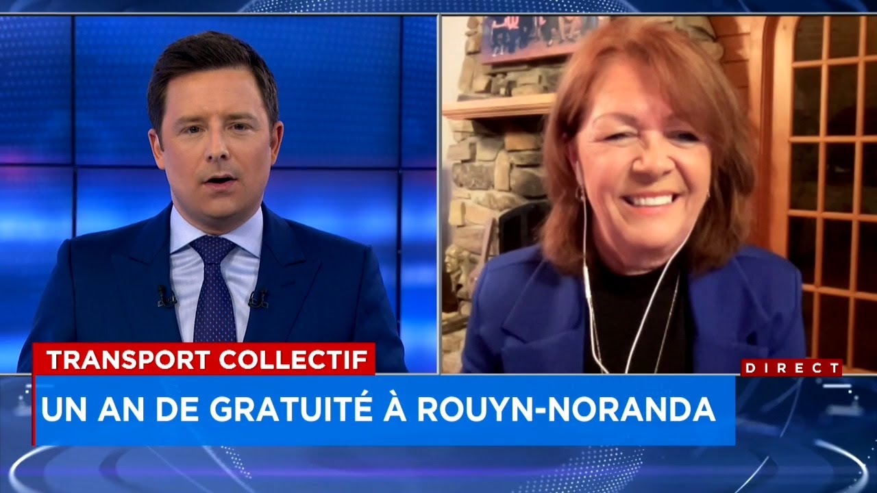 Transport collectif: un an de gratuité à Rouyn-Noranda - Entrevue avec Diane Dallaire, 20h30
