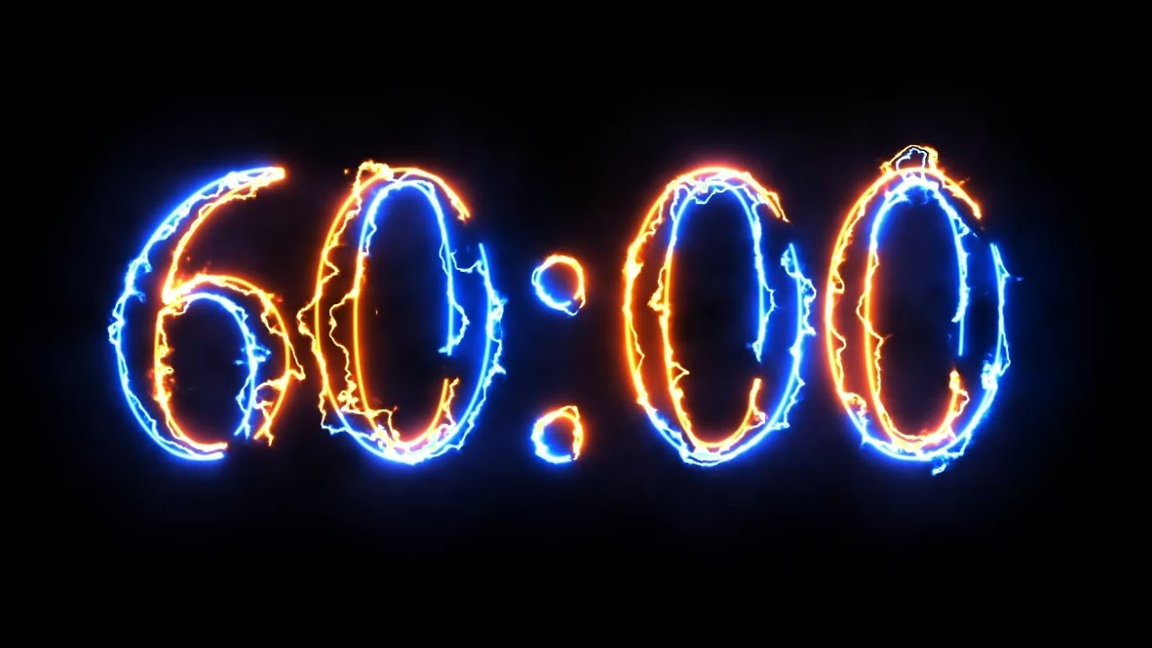 60 Minute Timer NO Music NO Background