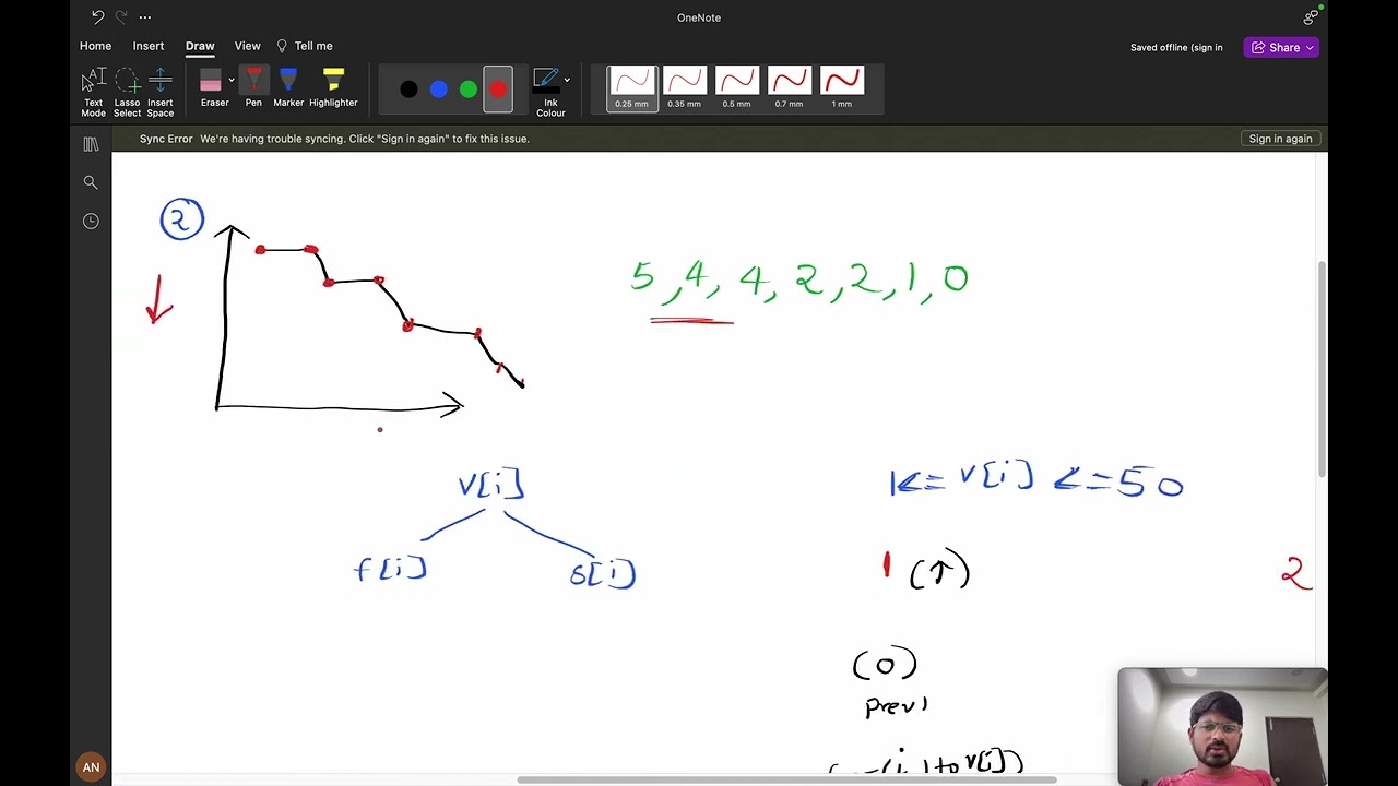 3250 Find the Count of Monotonic Pairs I || How to 🤔 in Interview || 3D DP || O(50*50*N)