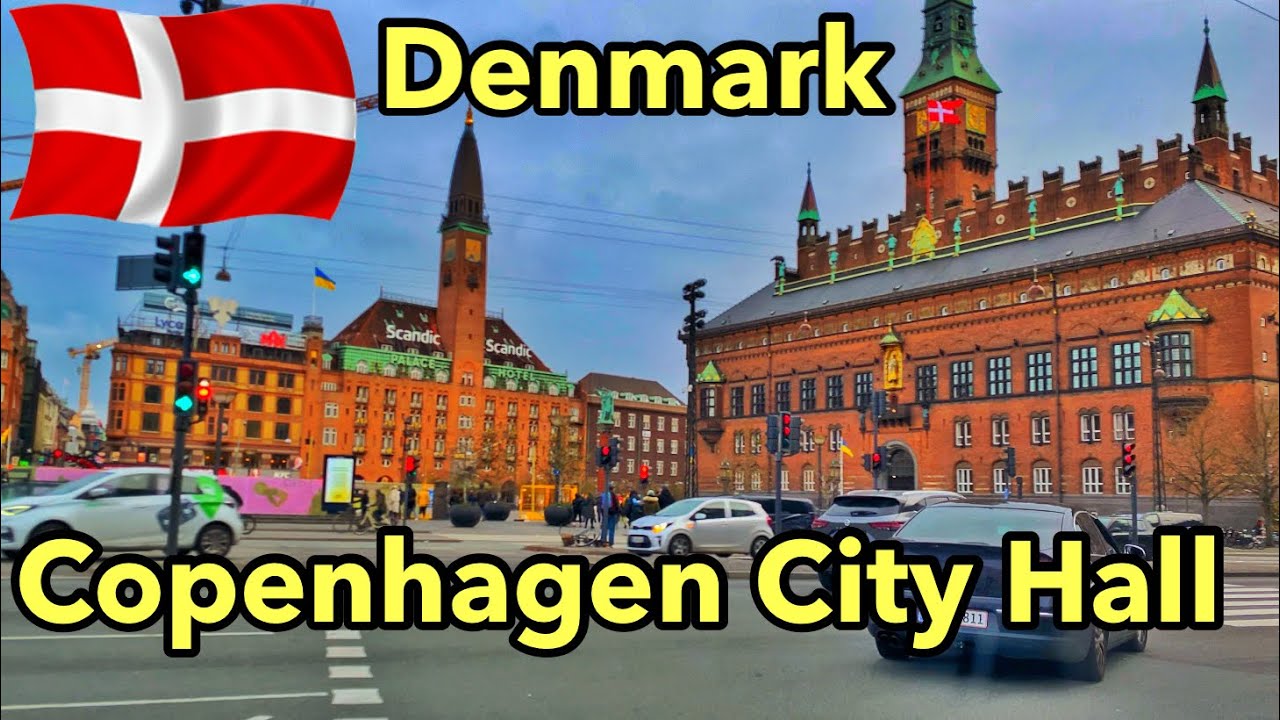 Copenhagen City Hall - Denmark || 2022 - Driving In Denmark || 4k UHD 60fps