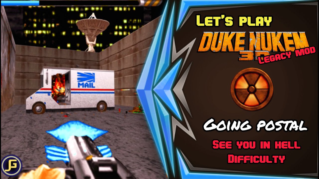 Let's Play Duke Nukem 3D Legacy Mod - Going Postal - See you in Hell Difficulty