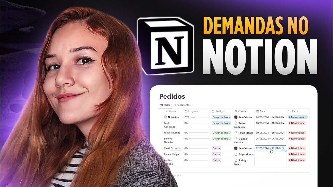 Como organizar PROJETOS de Design usando o Notion