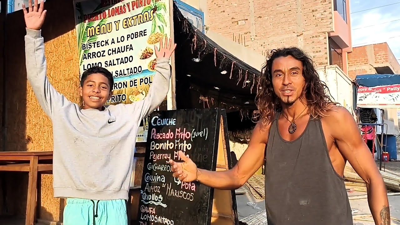 Indio en Puerto Lomas, Perú ☀️🙏💚☀️💚😃