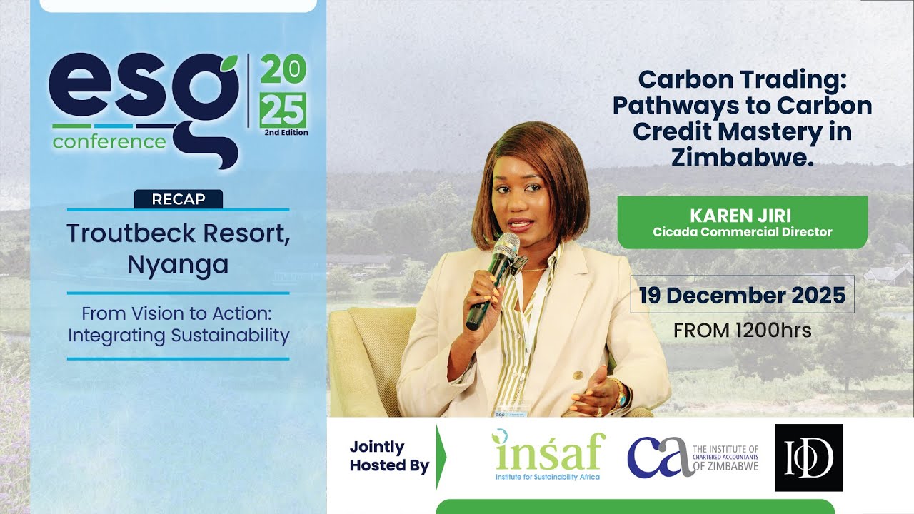 Karen Jiri | Carbon Trading: Pathways to Carbon Credit Mastery in Zimbabwe | ESG Conference Recap