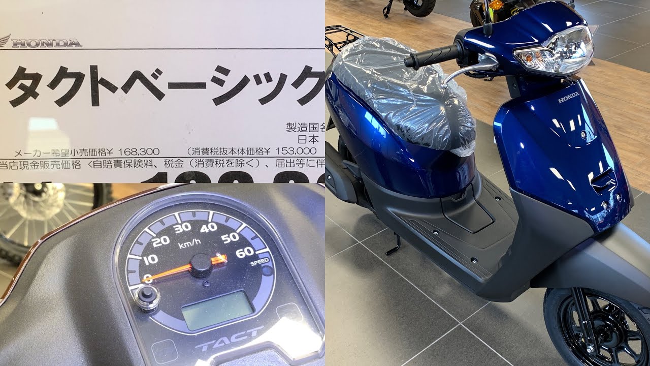 2022 Honda TACT Basic 50cc. Blue. Scooter