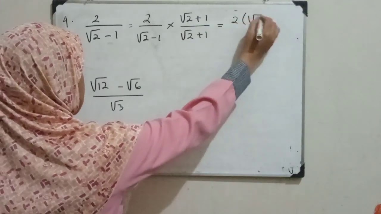 Merasionalkan Bentuk Akar kelas 9