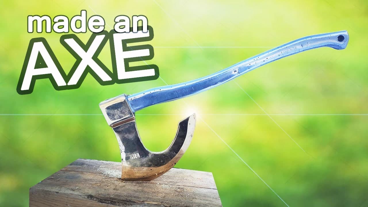 Casting axe - trash to treasure - DIY casting . Casting brass
