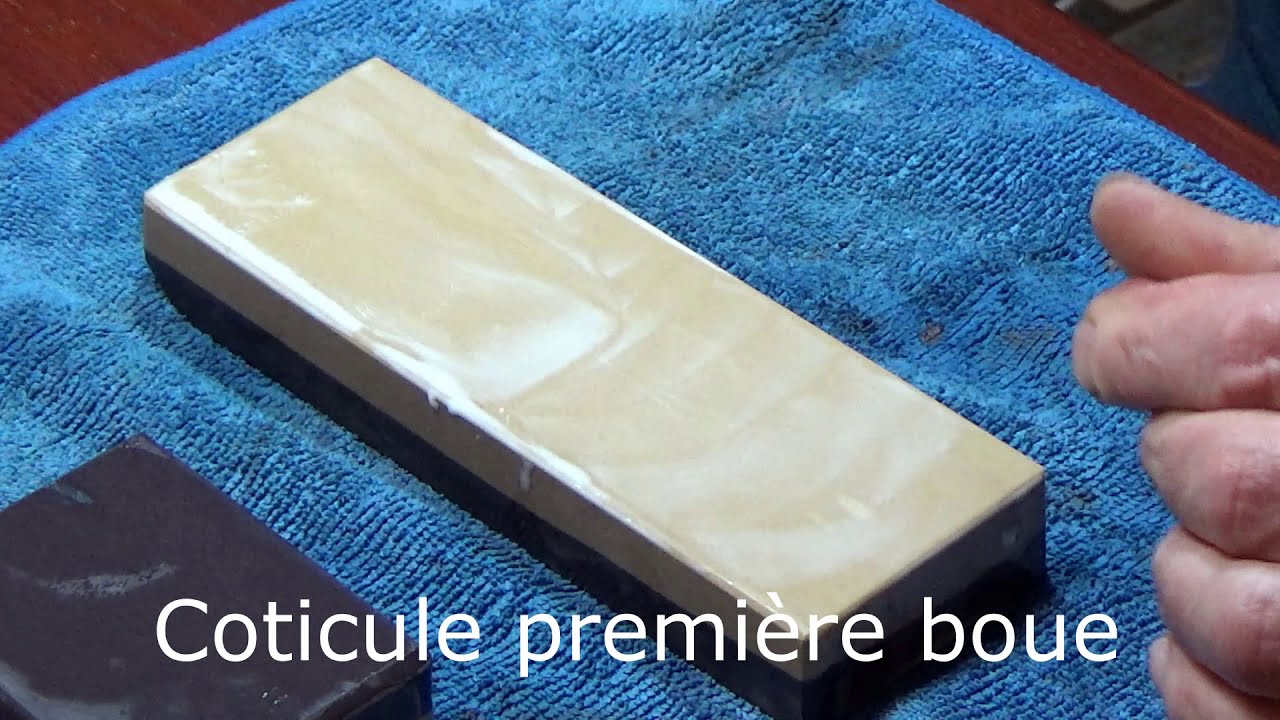 Affutage d'un coupe-choux sur Rouge de Salm et Coticule