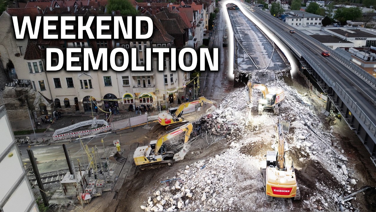 How Germany Demolishes a Bridge in Under 48 Hours!