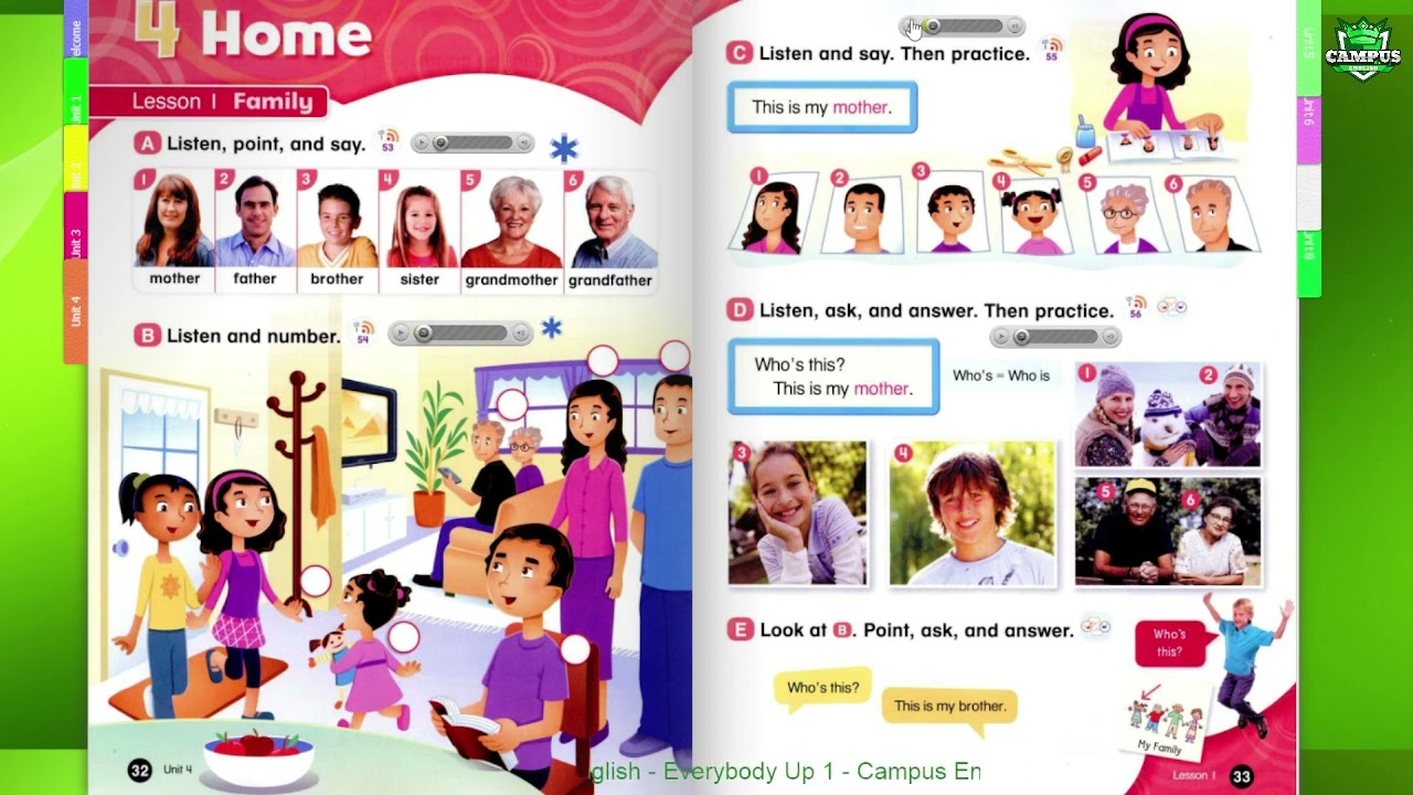 Everybody up 1 - Unit 4 - Home - Lesson 1 - Family
