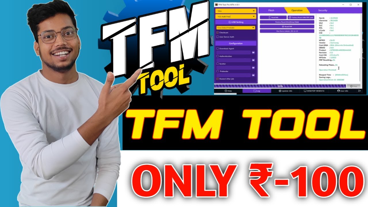 TFM TOOL ₹100 ONLY | TFM TOOL ने कमाल कर दिया | All Vivo Auth Free | TFM TOOL का जलवा |