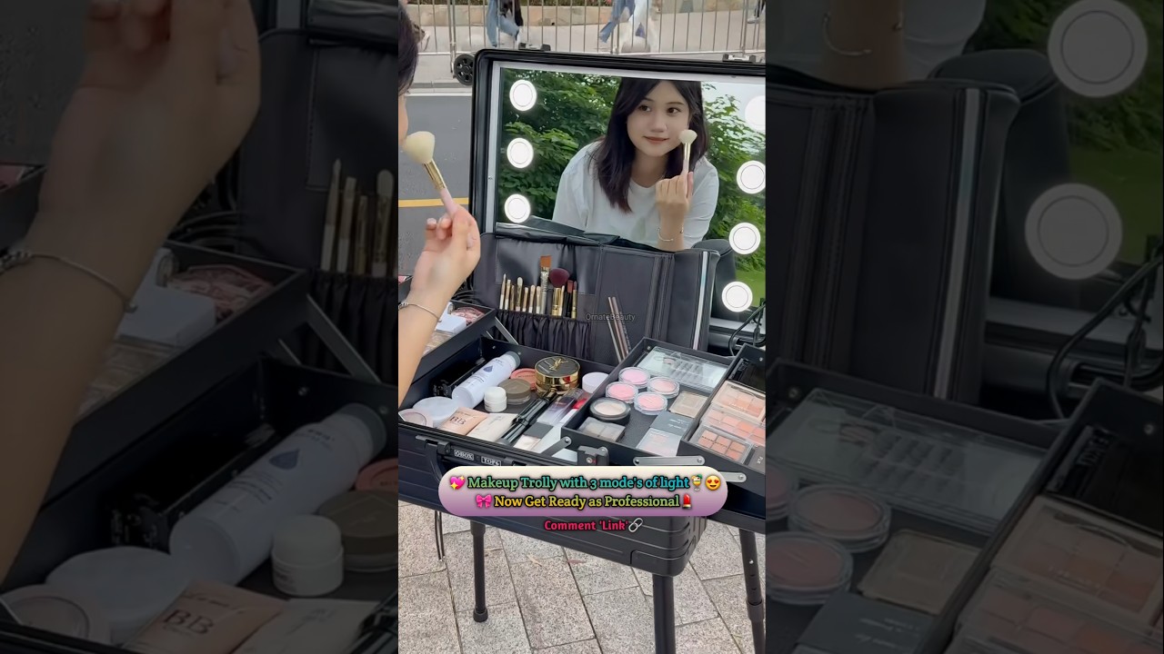 Travel Makeup Kit That Fits Everything ✈️| Best Gift for Girls😍 #makeupkit #makeupshorts #shortsfeed