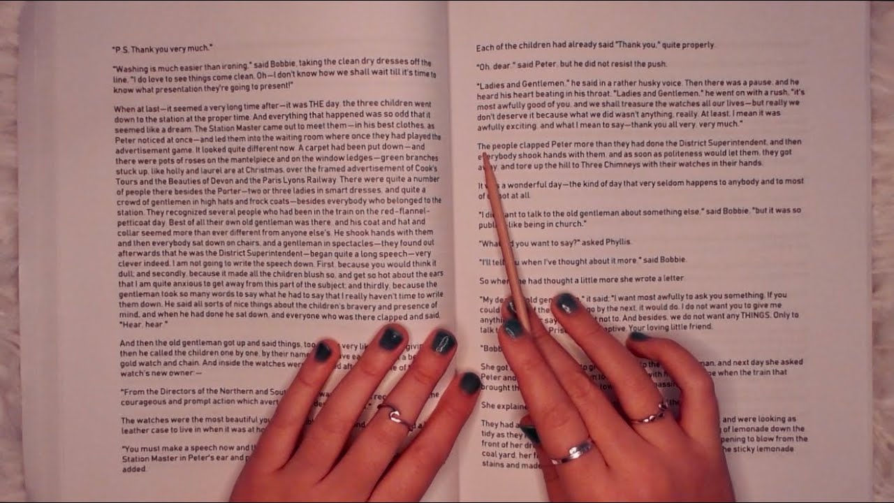 ASMR INAUDIBLE / UNINTELLIGIBLE READING (super clicky whispering, word tracing, page turning)