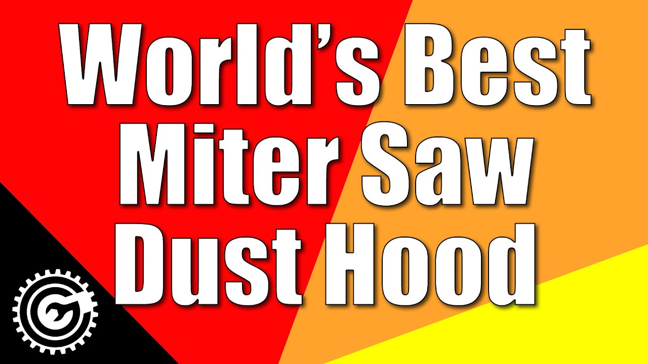 World's Best Miter Saw Dust Collection Hood In Action
