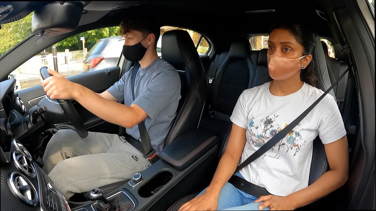 Driving lesson | Crossroads Nearside/Offside turns | London roads | Hazard perception