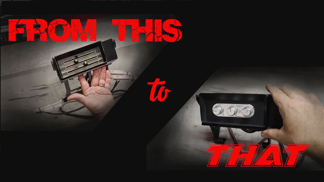 Custom Vintage Air 3 Knob Control Panel for a 66 Chevelle