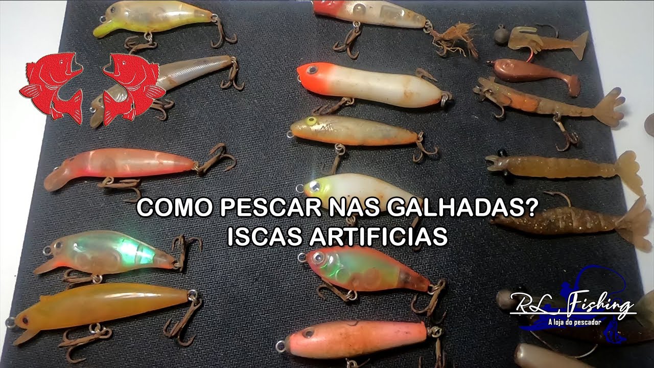 COMO PESCAR NAS GALHADAS - ISCAS ARTIFICIAIS