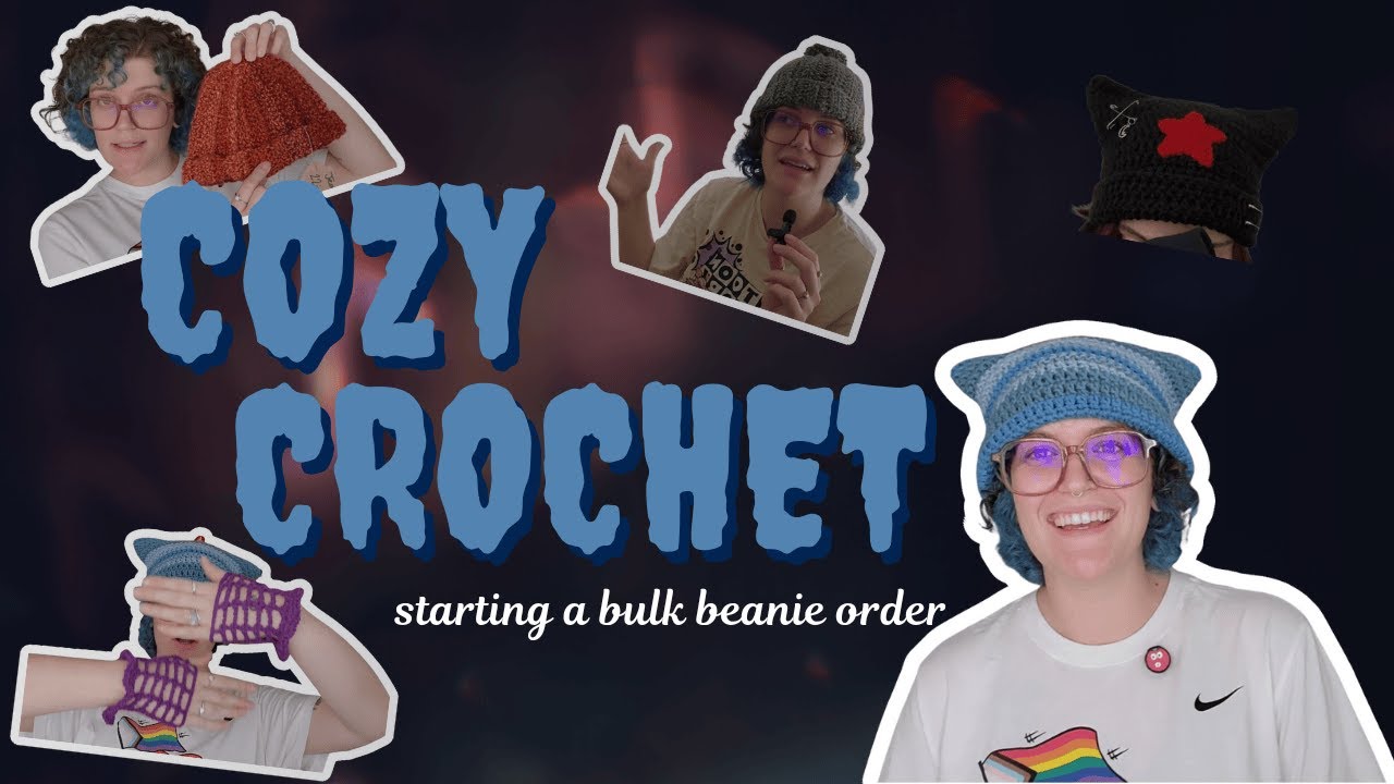 Cozy Crochet Vlog - Starting October with a Bulk Beanie Order!