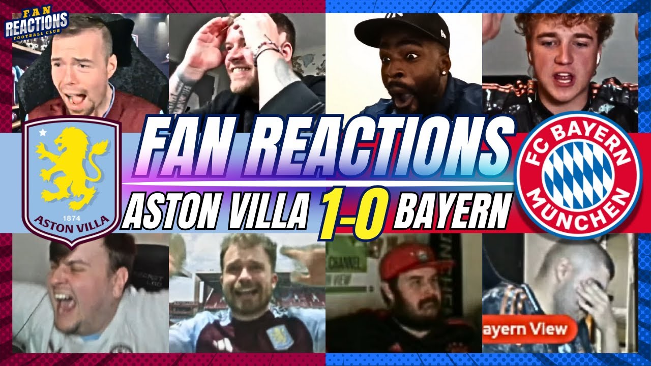 ASTON VILLA FANS REACTION TO JHON DURAN SCREAMER IN ASTON VILLA 1-0 BAYERN | CHAMPIONS LEAGUE