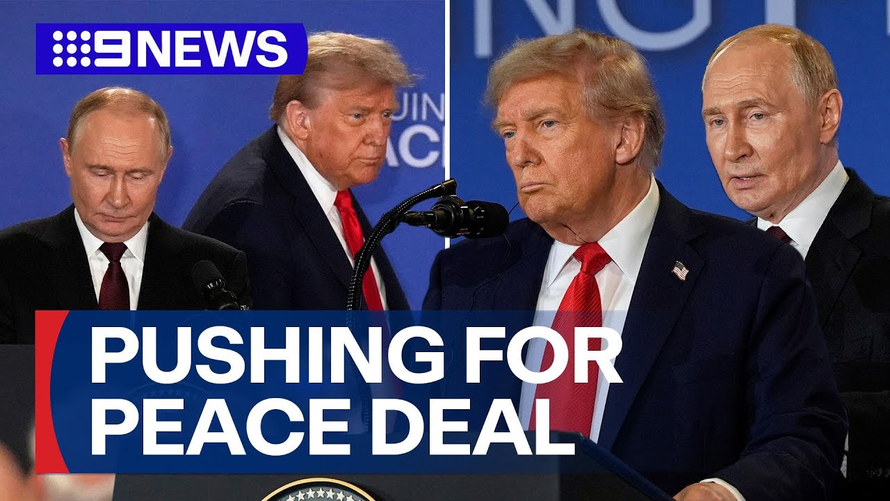 Trump backs plans for Ukraine to cede crucial territory to reach a peace deal | 9 News Australia