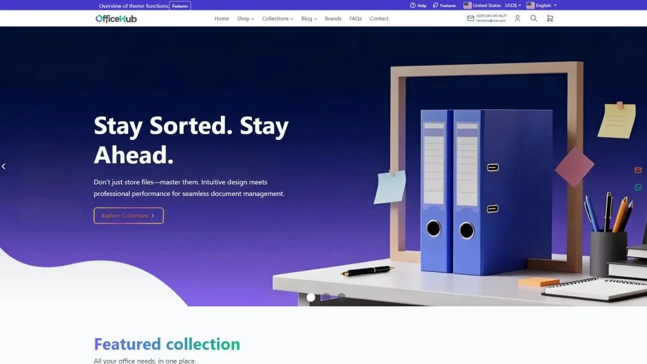 OfficeHub - Professional Office Supplies & Ergonomic Workspace Solutio Theme Demo