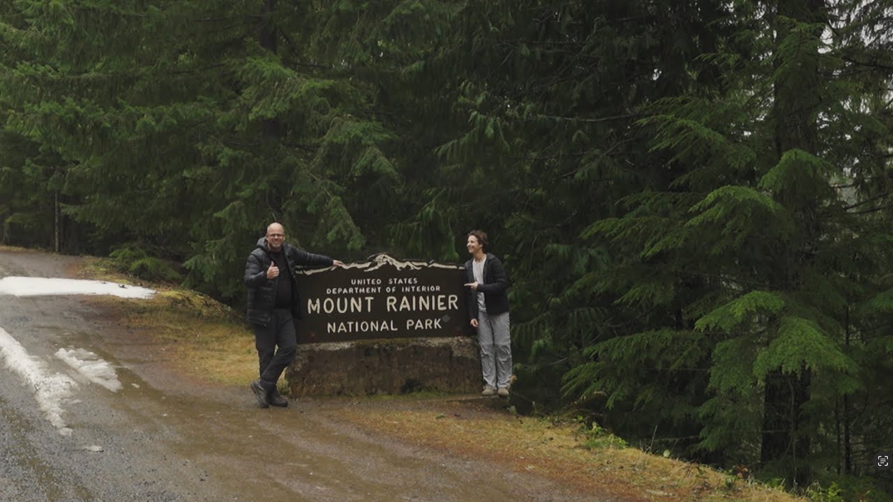mount Rainer with dad.