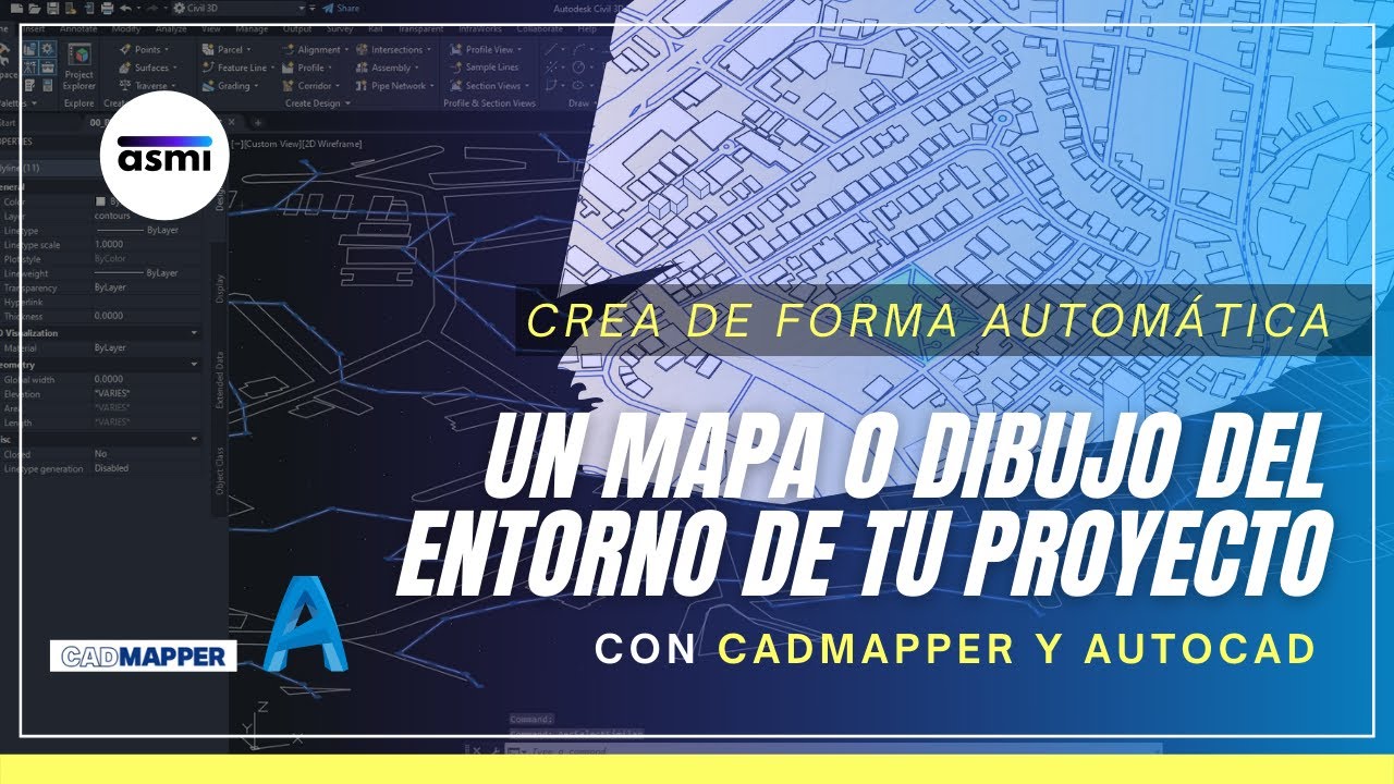 ¿Cómo crear un trazado urbano con Autocad y Cadmapper?