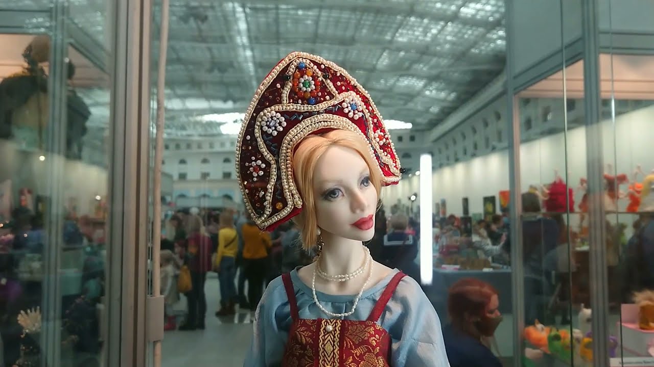 КУКЛЫ в Москве Гостиный Двор Выставка Искусство Куклы 2021.02.20
