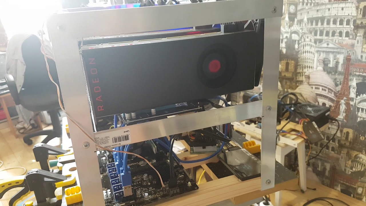 Готовая ферма на 6 карт AMD RX VEGA 56