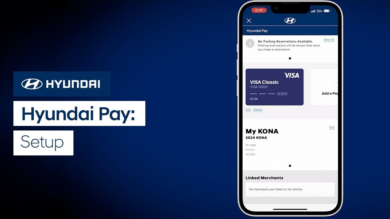 Hyundai Pay: Setup | Bluelink&reg; | Hyundai