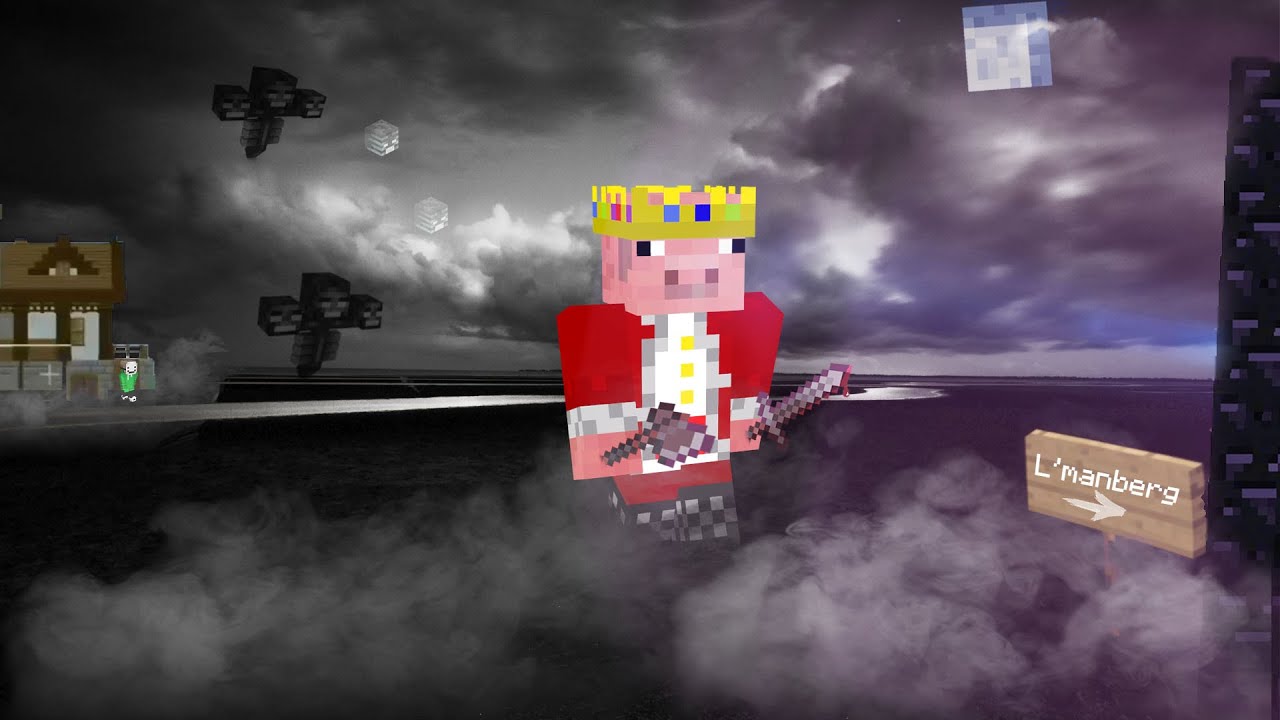 Technoblade Philza and Dream destroying L'manberg (Dream SMP)