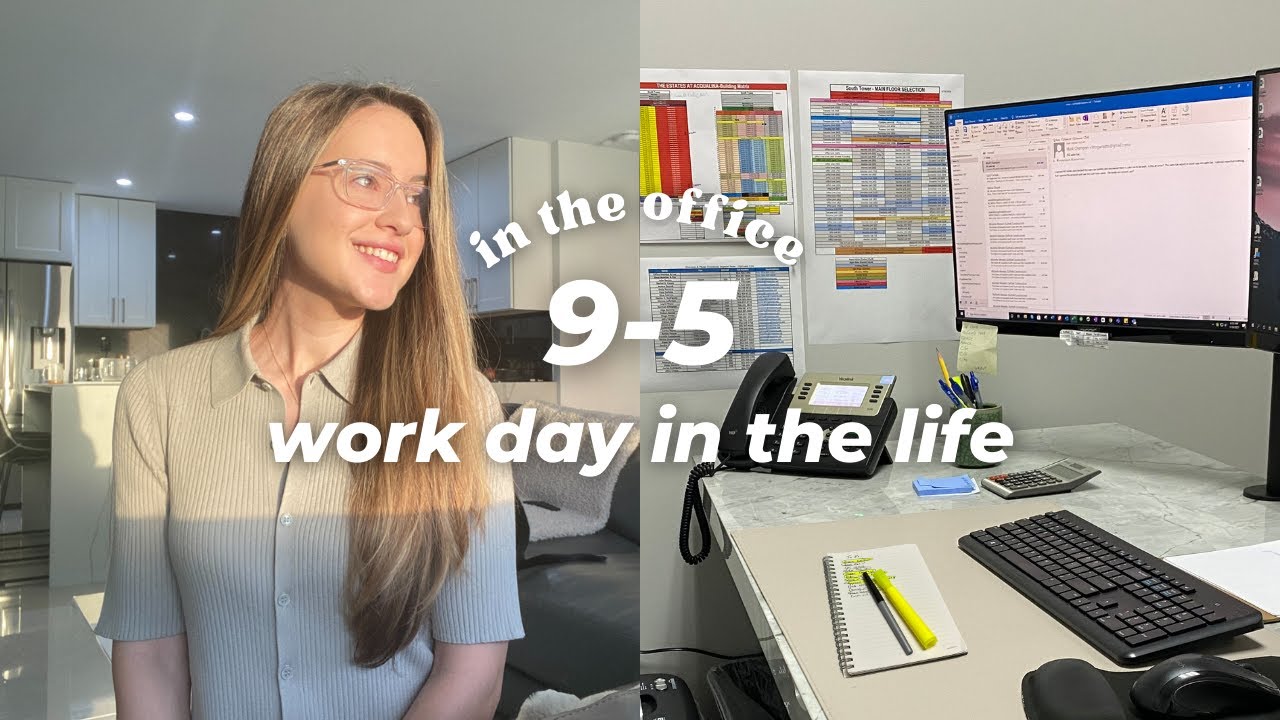 9-5 Work Day in the Life // Getting back into routine after PTO and office April fools prank!