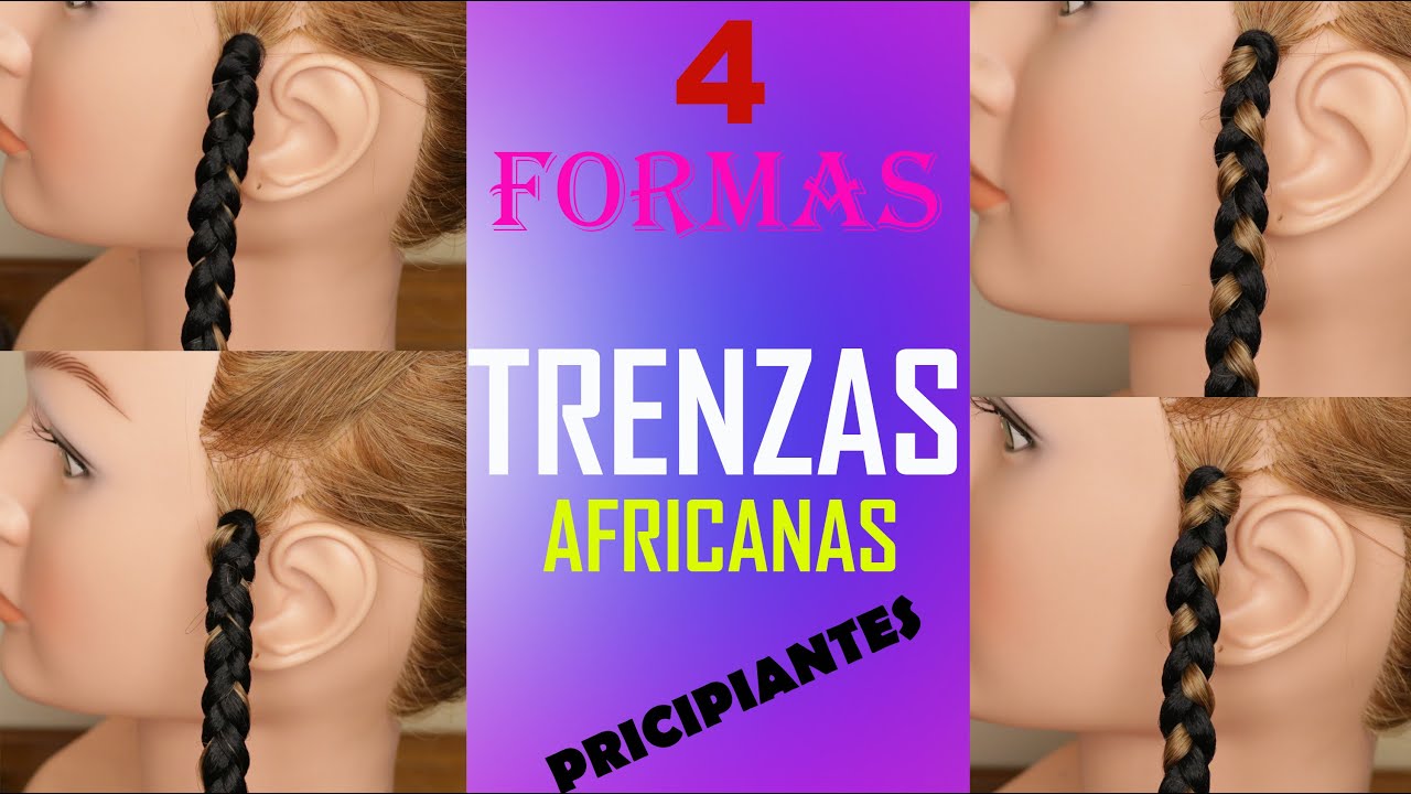 TRENZAS AFRICANAS CON EXTENSIONES | 4 FORMAS FACILES DE HACERLAS PRINCIPIANTES - HOW TO BOX BRAID