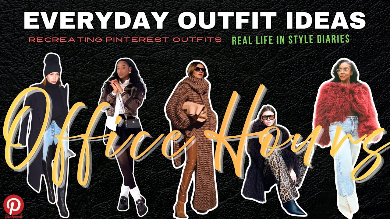 OOTD | WORK with me | WEEK in the Life | Recreating PINTEREST Outfits 