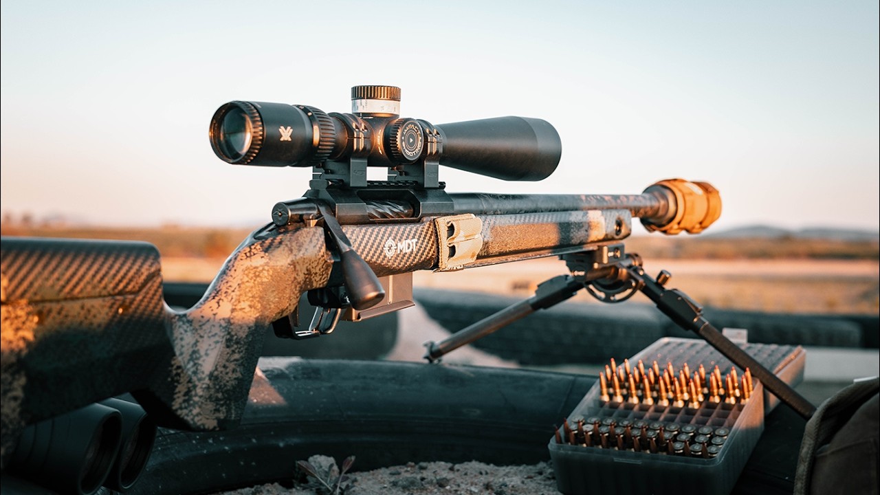 Стрельба из винтовки 22 Creedmoor на дистанцию ​​до 900 ярдов при сильном ветре!
