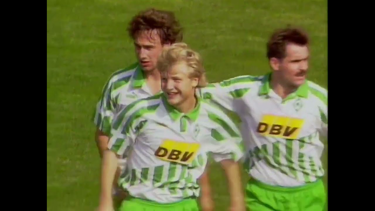 94/95 1. Spieltag Dynamo Dresden   - Werder Bremen 1-1