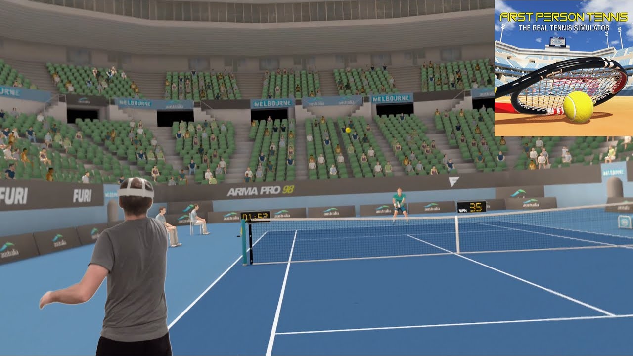 First Person Tennis VR | Round 1 | Melbourne | 3-1 Win