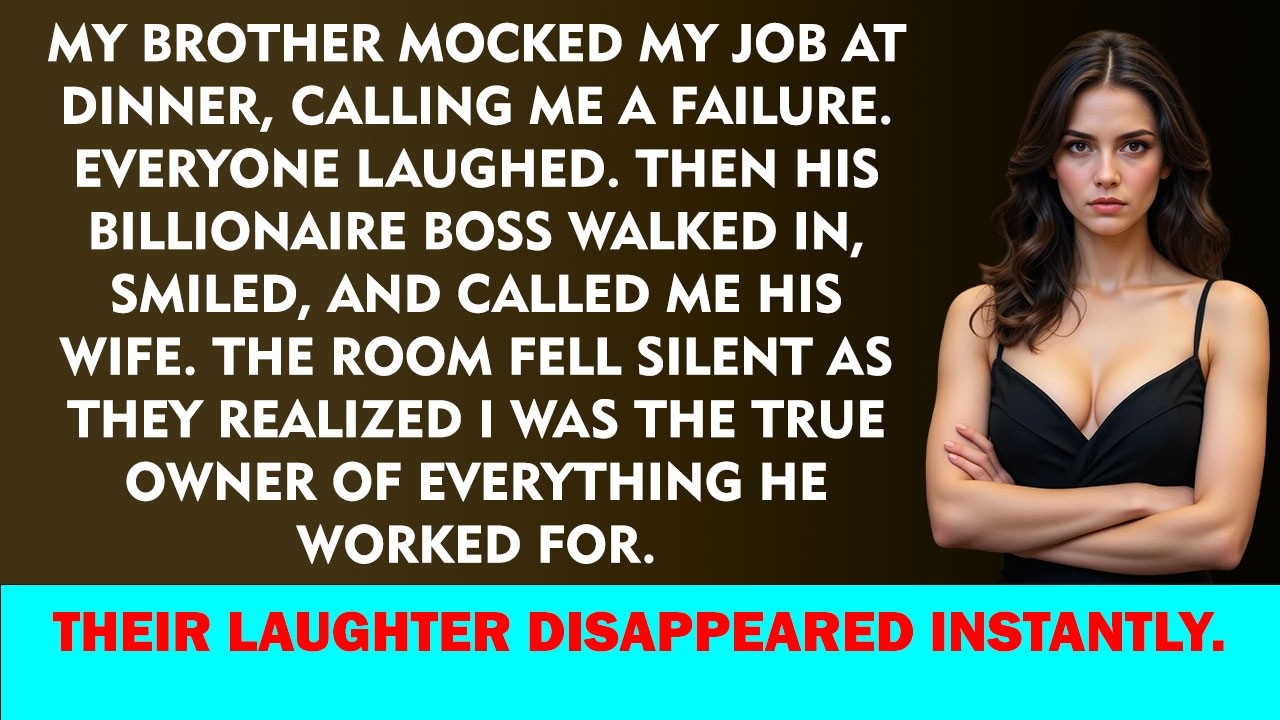 My Brother Mocked My Job at Family Dinner — He Didn’t Know I Was His Real Boss
